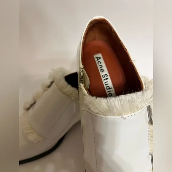 Acne Masca Double Monkstrap Fringe Oxfords Flats & Loafers
